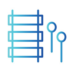 Music Toy Wood Gradient Outline Icon