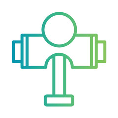 Childrens Toy Kid Gradient Outline Icon