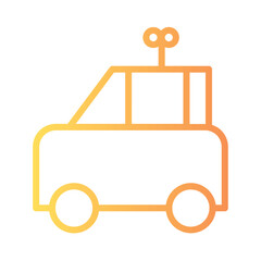 Car Child Kid Gradient Outline Icon