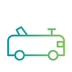 Car Child Kid Gradient Outline Icon