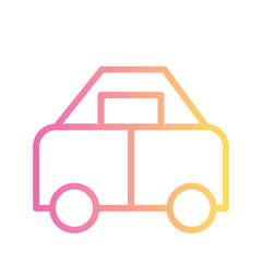 Car Child Kid Gradient Outline Icon