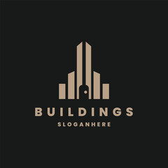 Fototapeta premium Buildings logo template vector illustration design