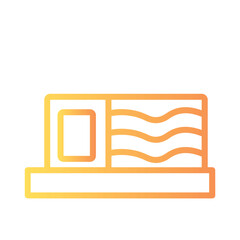 Sushi Food Roll Gradient Outline Icon