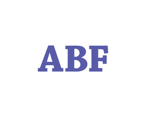 ABF logo design vector template