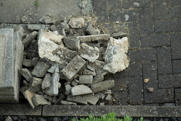 abriss stein steine