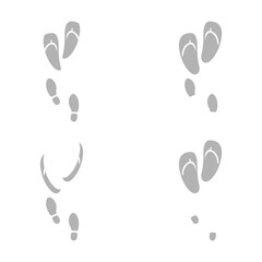 slippers icon on a white background, vector illustration
