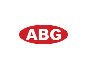 ABG logo design vector template