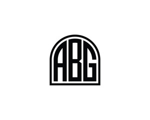 ABG logo design vector template