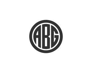 ABG logo design vector template