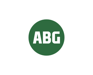 ABG logo design vector template