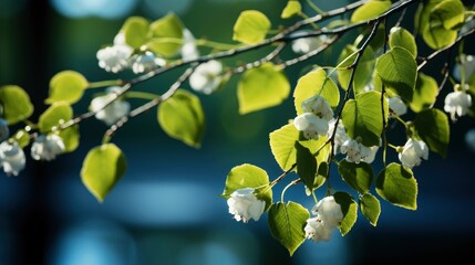 Birches Young Leaves Lit By Sunlight, HD, Background Wallpaper, Desktop Wallpaper 