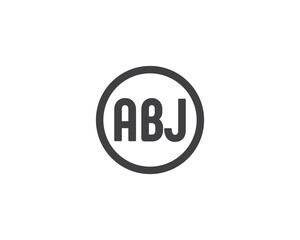 ABJ logo design vector template