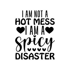i am not a hot mess i am a spicy disaster