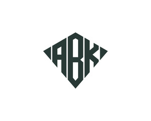 ABK logo design vector template