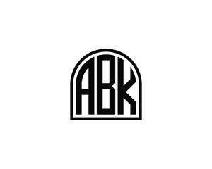 ABK logo design vector template