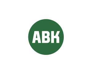 ABK logo design vector template