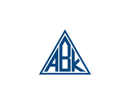 ABK logo design vector template