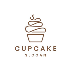 cup cake logo template vector illustration design