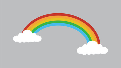 rainbow and cloud design, rainbow and cloud icon