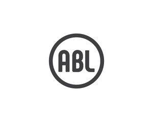 ABL logo design vector template