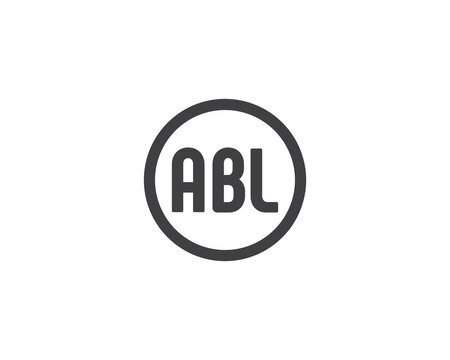 ABL logo design vector template