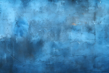 Beautiful background of a blue cracked old wall or table with space for text or inscriptions, product.generative ai