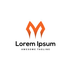M Letter Logo Design Free Icon