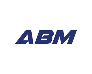ABM logo design vector template