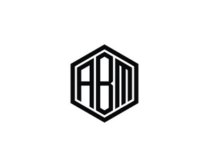 ABM logo design vector template