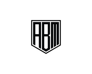 ABM logo design vector template