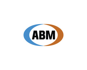 ABM logo design vector template