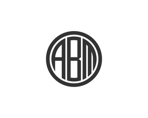 ABM logo design vector template