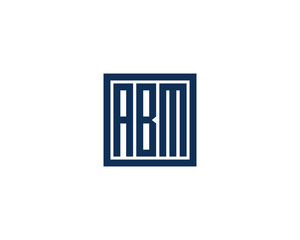 ABM logo design vector template
