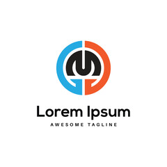 Obraz premium GMJ Letter Logo Design Free Icon