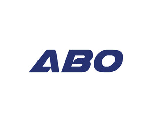 ABO logo design vector template
