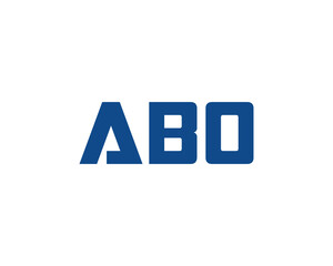 ABO logo design vector template