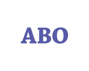 ABO logo design vector template