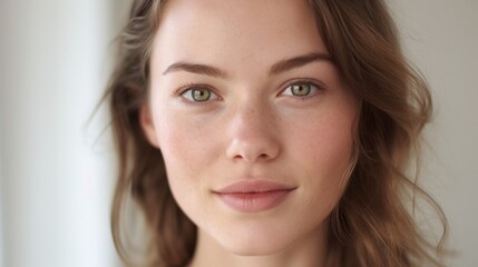 Fototapeta premium Her expressive eyes tell a story of grace and charm.