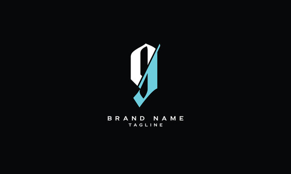 CGJ, CJG, GCJ, GJC, JGC, JCG, NGJ, NJG, GNJ, GJN, JGN, JNG, CJ, JC, Abstract initial monogram letter alphabet logo design