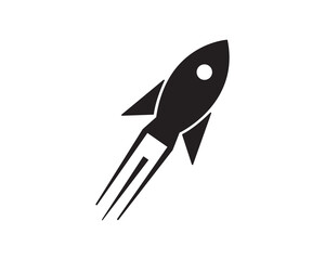 Rocket start icon symbol illustration design isolated 