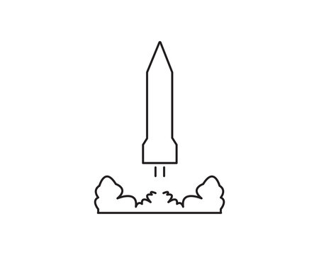Rocket start icon symbol illustration design isolated © Freciousmayna