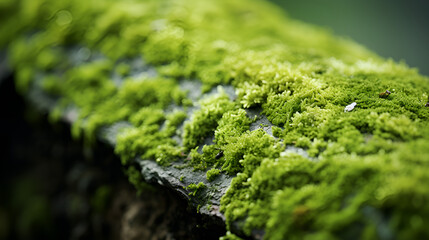 Moss Blanket on a Tree Log