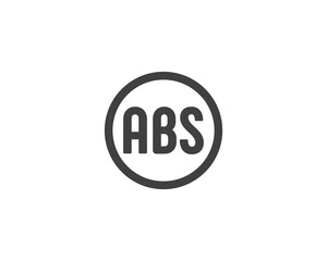 ABS logo design vector template