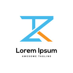 AZK Letter Logo Design Free Icon