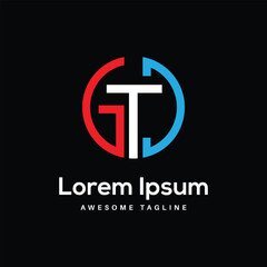 GTD Letter Logo Design Free Icon