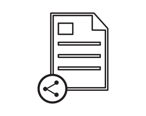 Document agreement application icon vector symbol design illustration