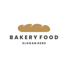 Bakery food logo template vector illustration design