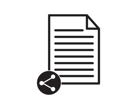 Document agreement application icon vector symbol design illustration