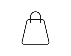 Shopping bag sale supermarket icon vector symbol design