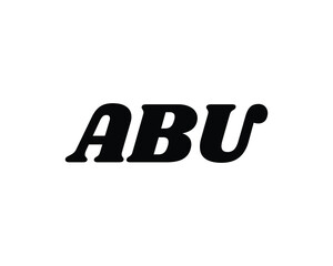 ABU logo design vector template